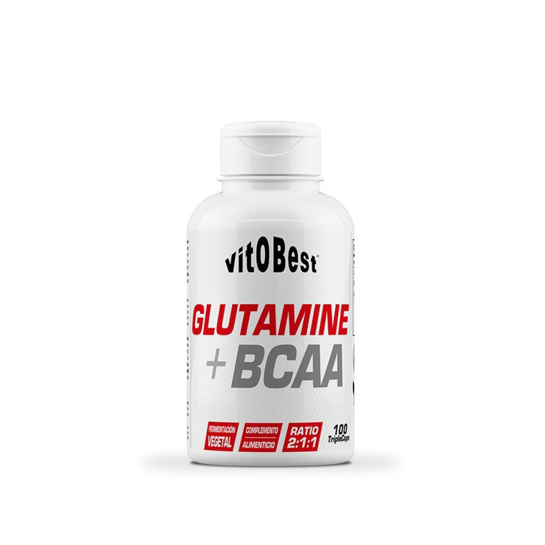 Glutamina + BCAA (100 Cápsulas) de Vitobest