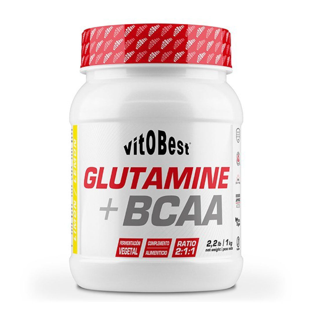 Glutamina + BCAA (Polvo) 1kg de Vitobest