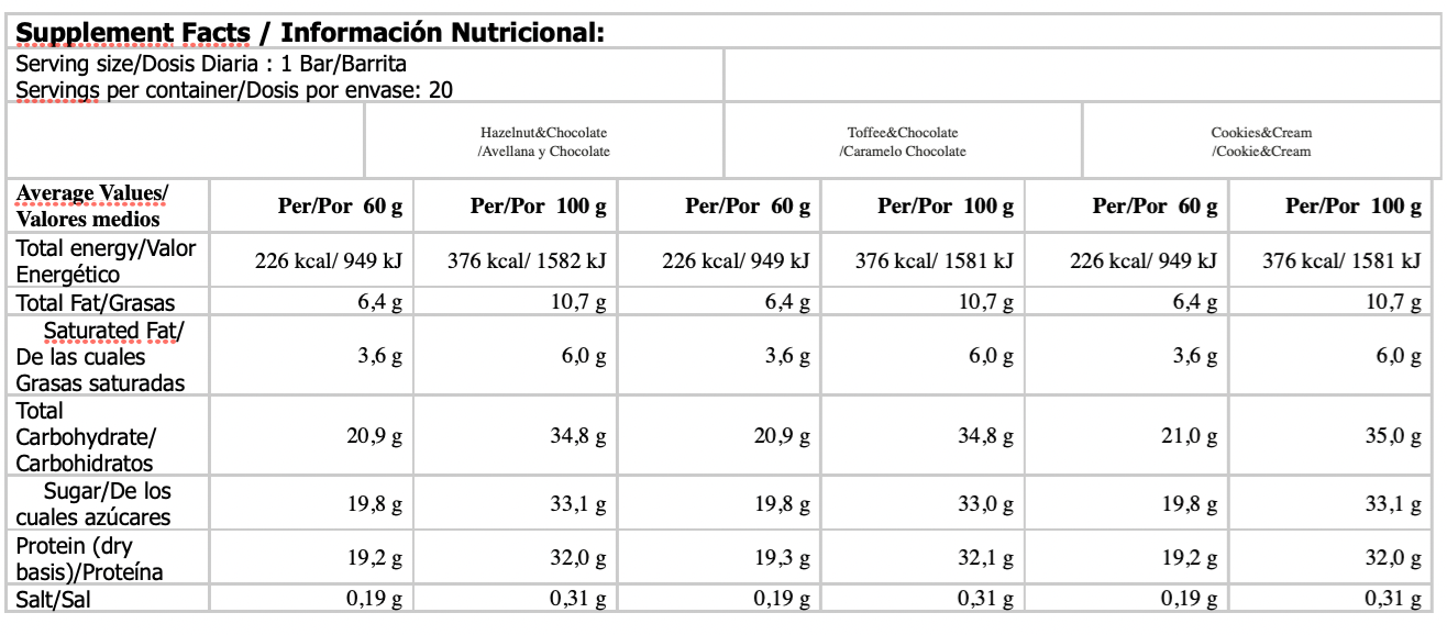 Barrita de proteínas McPro 35g