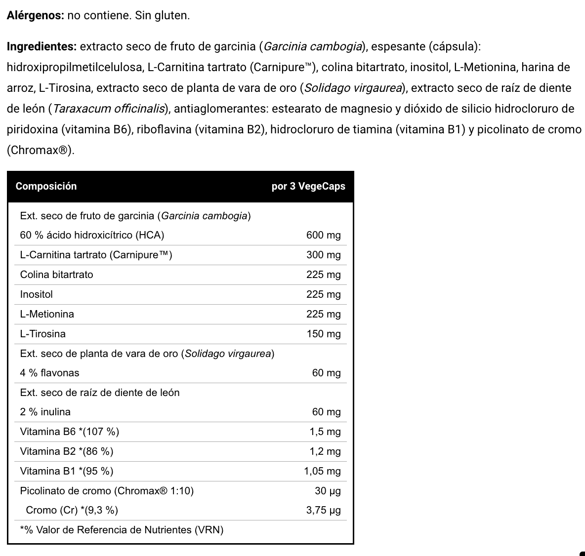 Quemador de grasas Fat Burner 90 cápsulas de Vitobest
