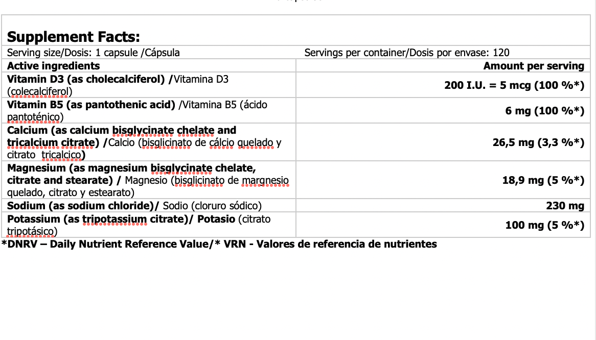 Electrolitos E-lite Salts 120 caps Amix Performance