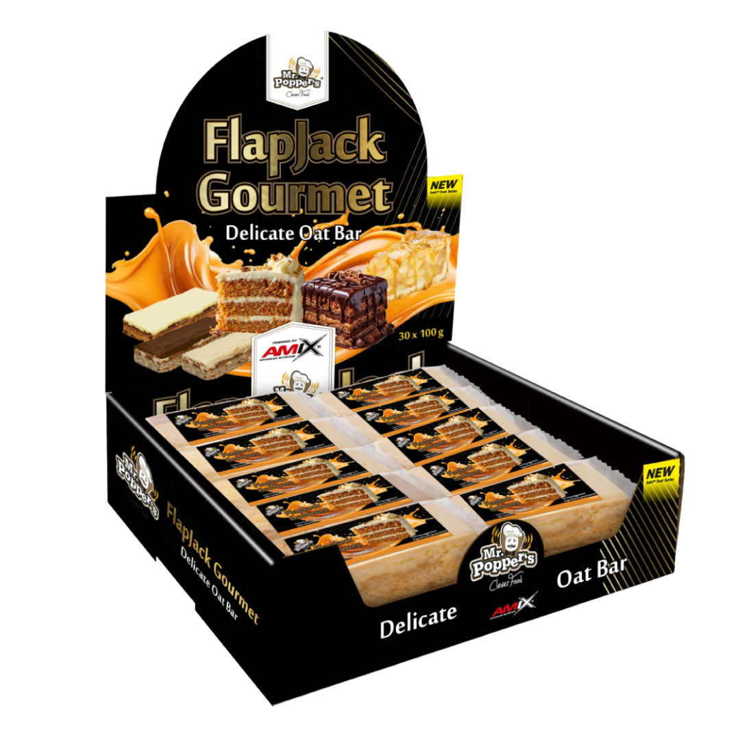 Barritas FlapJack Gourmet (30x100g) de Mr Popper's®