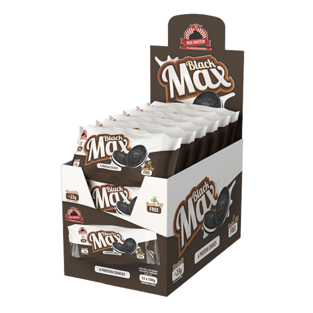 Black Max - Galletas con relleno de crema proteica