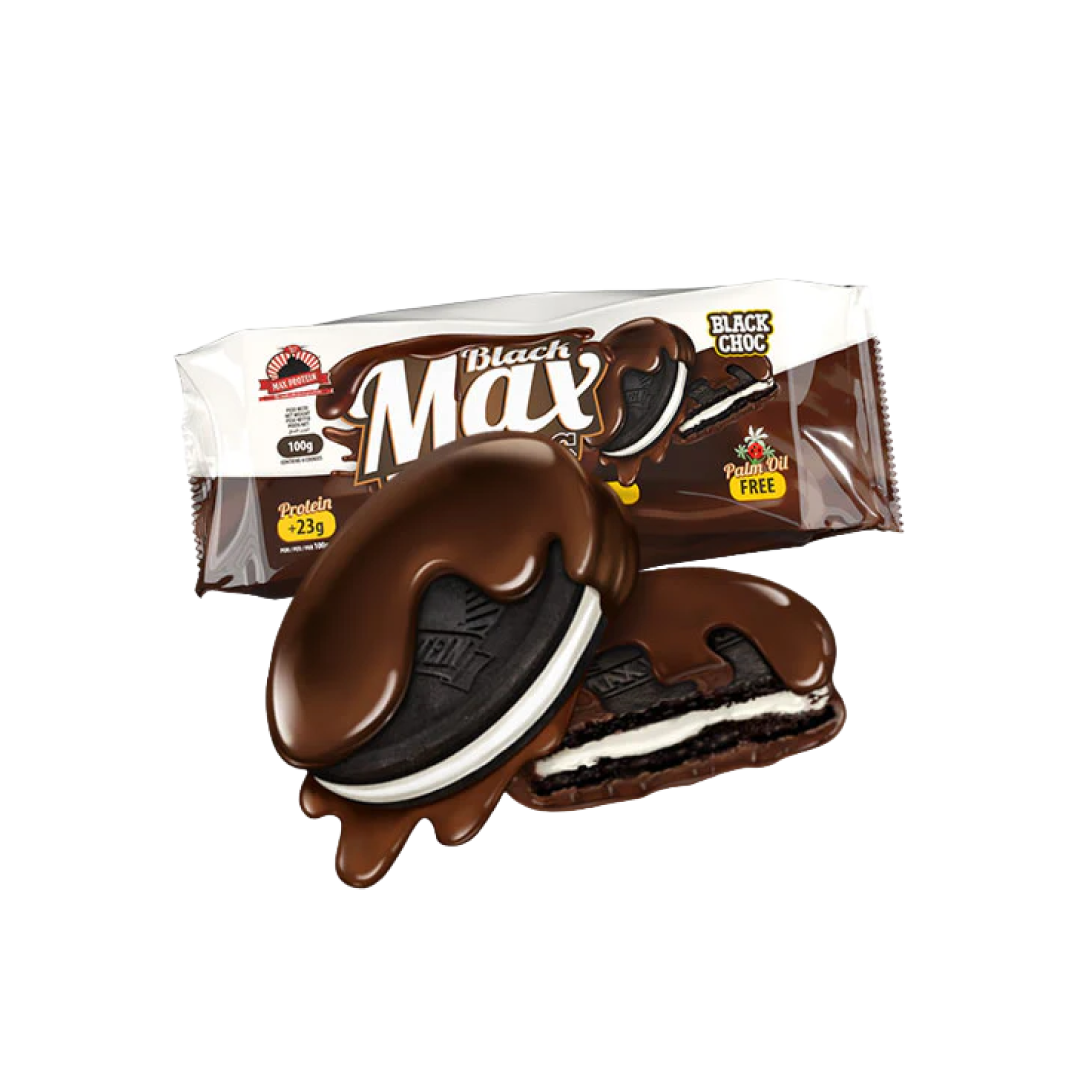 Black Max Total Choc - Galletas proteicas con cubierta de chocolate