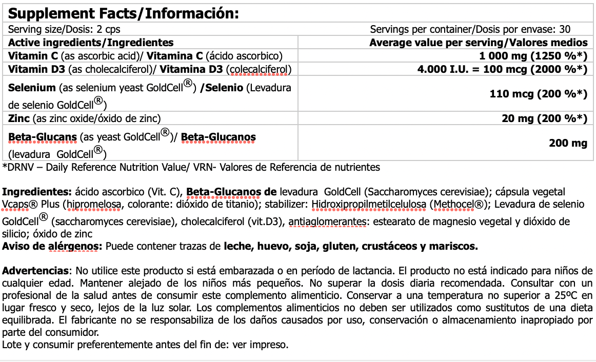 Vitamina C1000 Immuno Forte 60 Vcaps