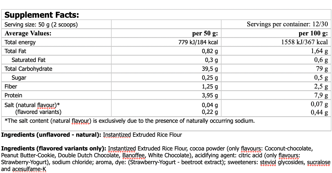 Harina de Arroz 1,5kg RiceMash®