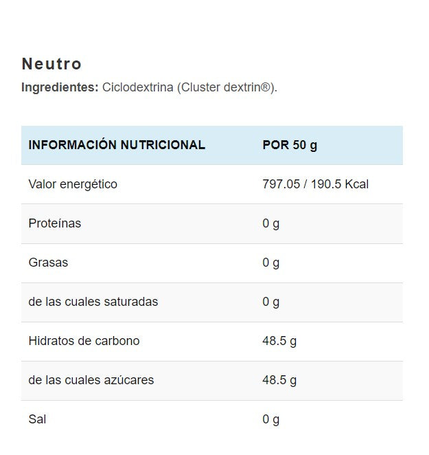 Ciclodextrina Cluster Dextrin 1kg