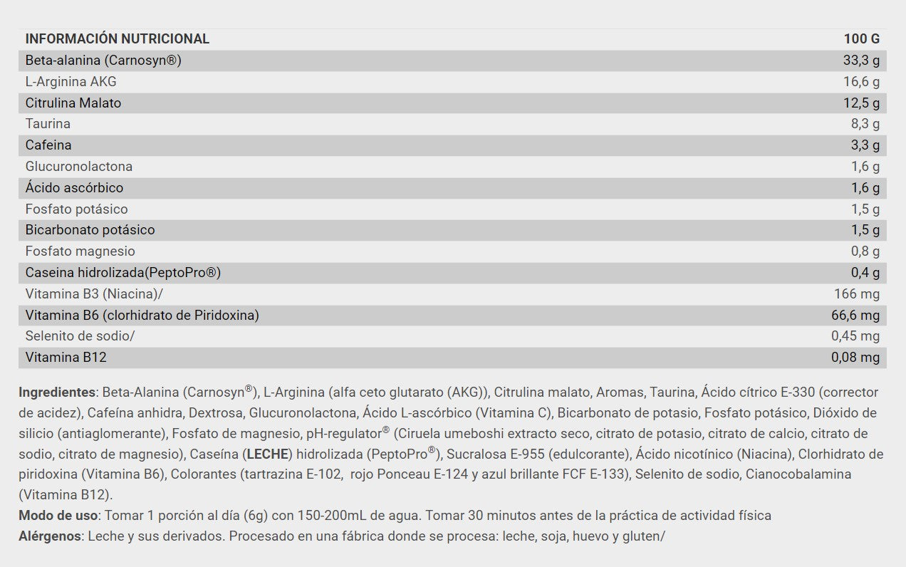 Pre-Entreno 350g NitroSpeed