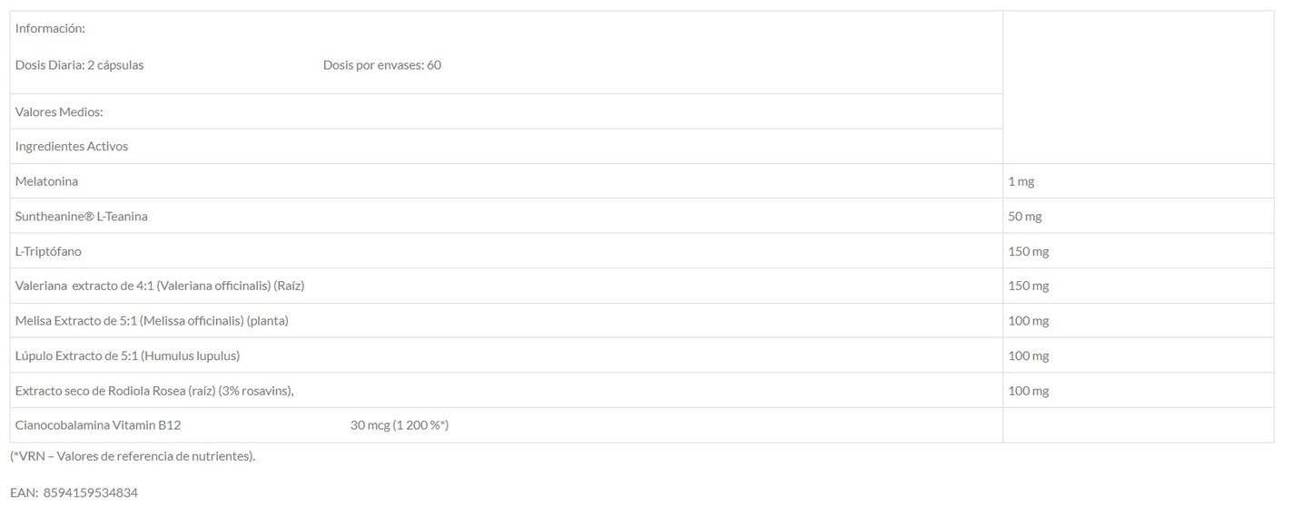 Mellanox Sleep+ 120 Caps - Con Melatonina