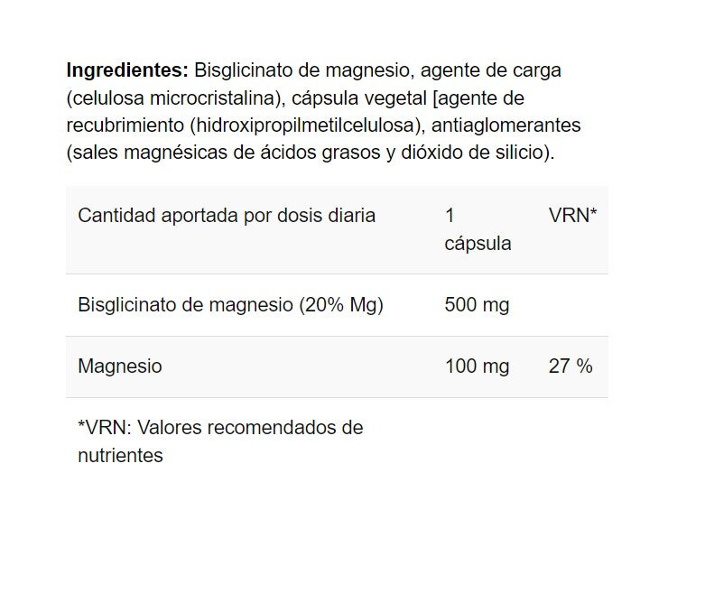 Bisglicinato de Magnesio 90 caps de HP Nutrition