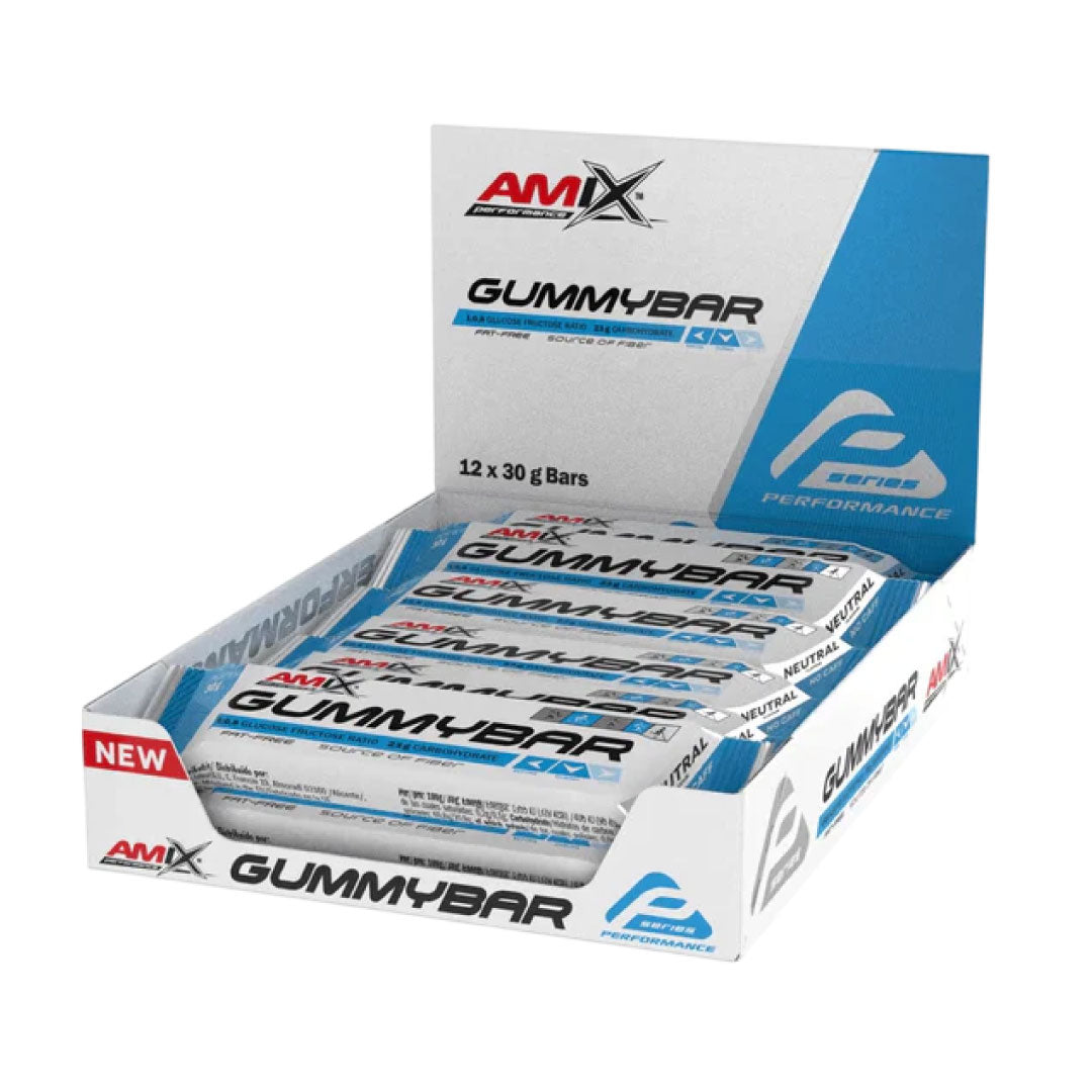 Barrita enérgetica sin cafeína Gummy Bar (caja 12 uds. x 30g) Amix