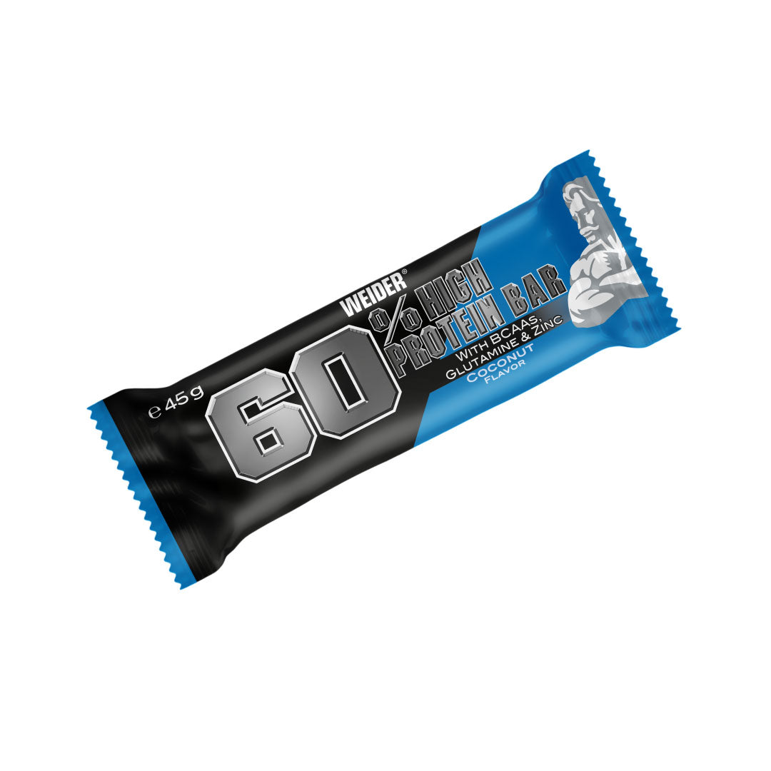 Barrita de proteínas 60% (Caja de 24 unidades x 45g) de Weider