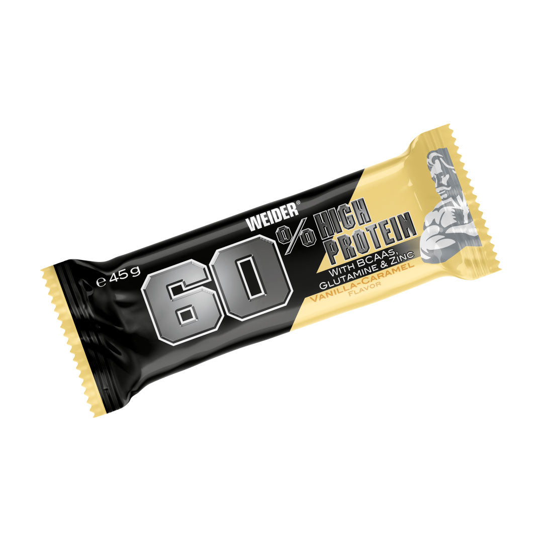 Barrita de proteínas 60% (Caja de 24 unidades x 45g) de Weider