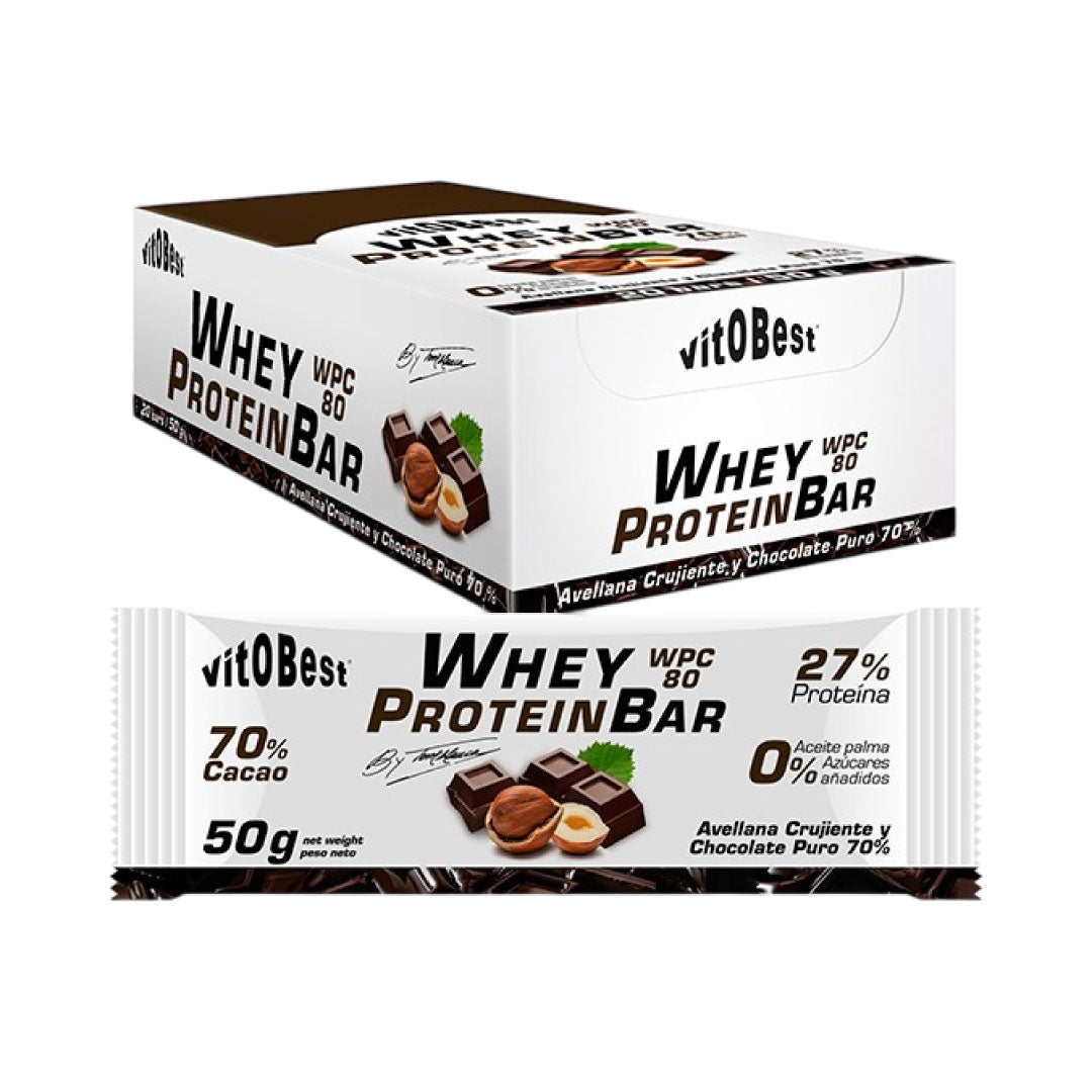 Barritas de proteínas WHEY (20uds. * 50g) by Torreblanca de Vitobest