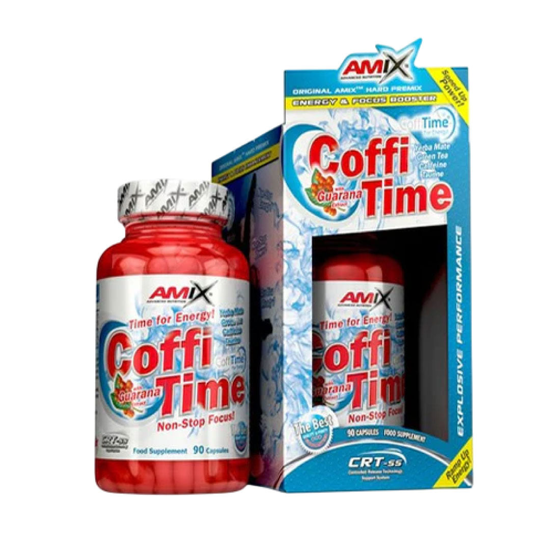Cafeína con guaraná CoffiTime 90 cápsulas vegetales de Amix