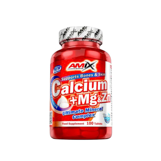 Calcio con magnesio y zinc 100 comprimidos de Amix