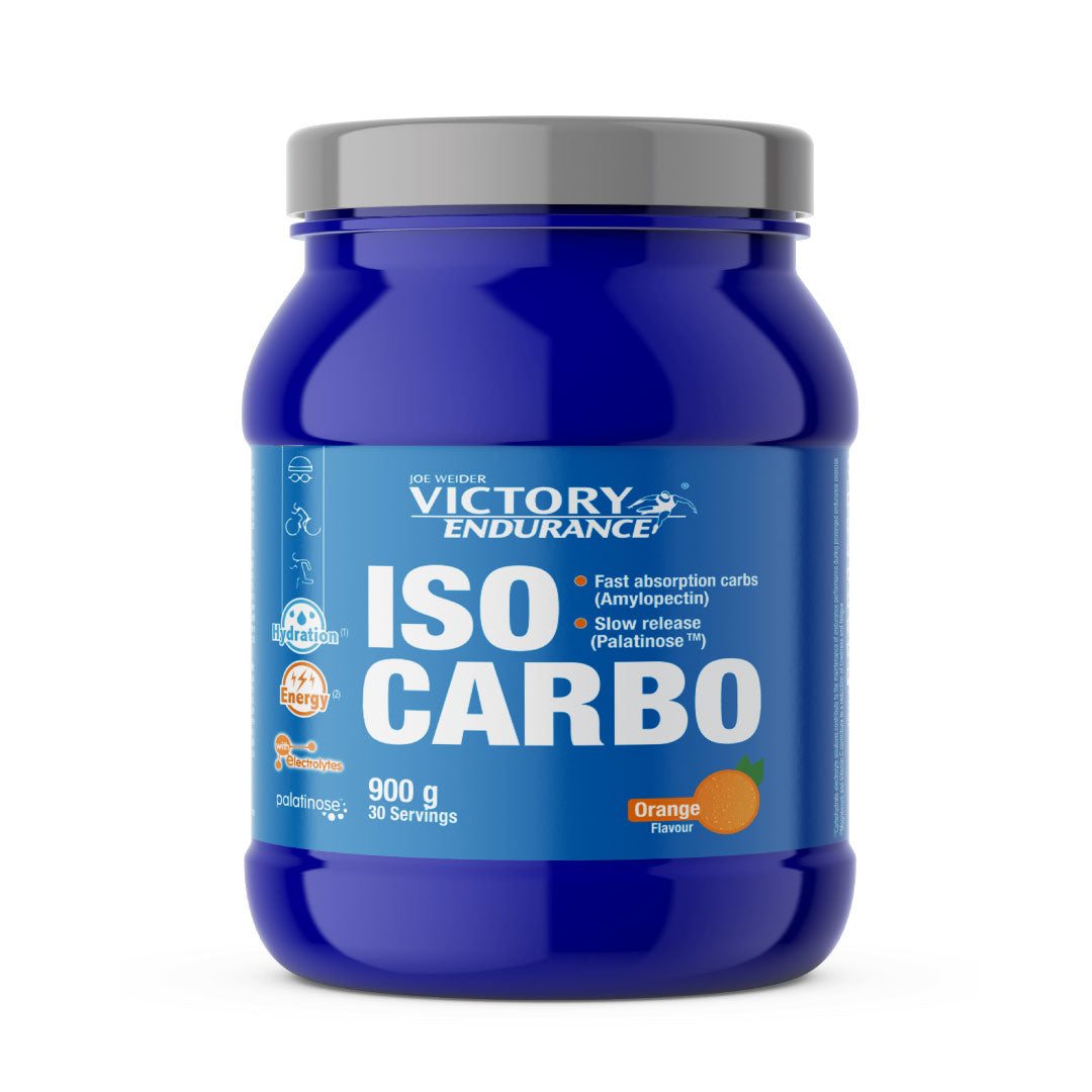 Bebida Isotónica iso carbo 900g sabor naranja de Victory Endurance