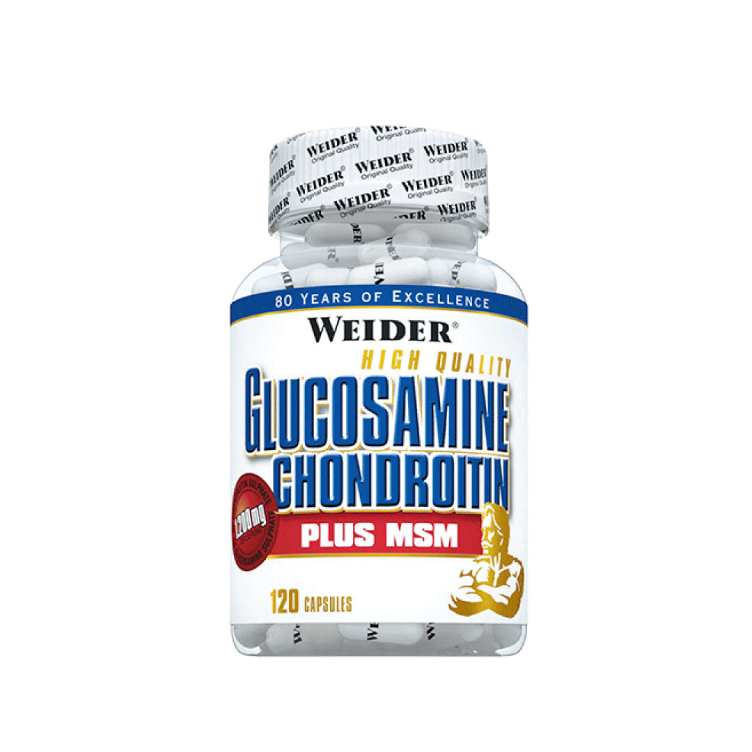 Complejo para la salud articular con glucosamina y msm 120 cápsulas de Weider