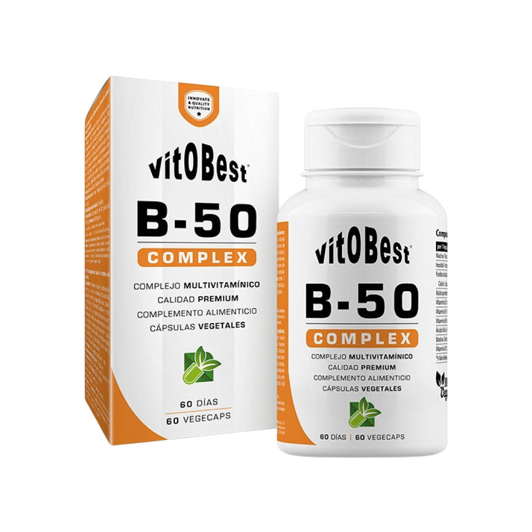 Complejo de vitamina B 60 cápsulas vegetales de Vitobest