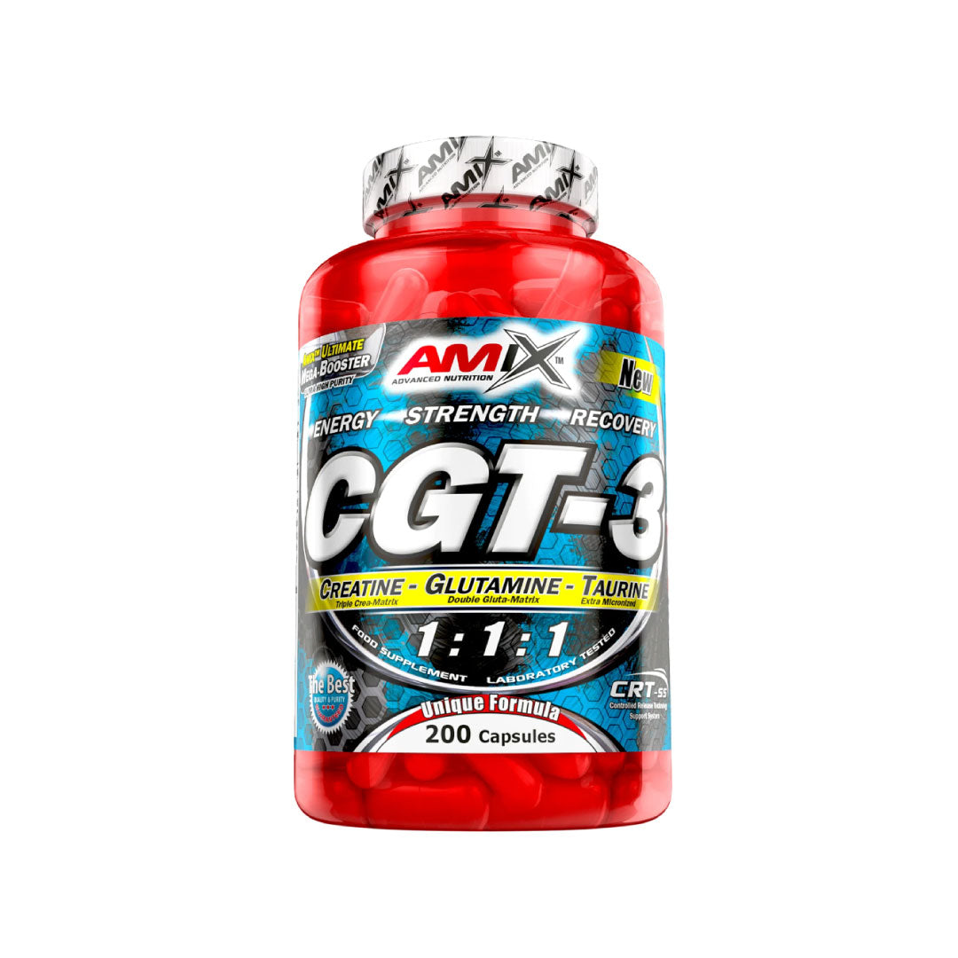 Creatina con aminoácidos 200 Cápsulas CGT-3 de Amix