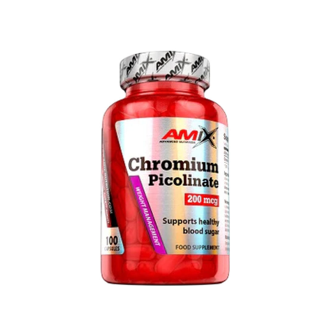 Cromio picolinato 200mcg 100 cápsulas de Amix