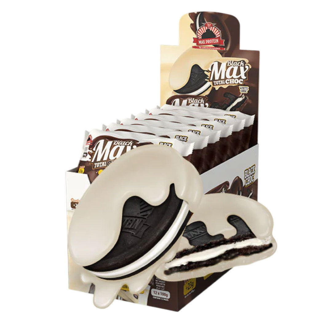 Black Max Total Choc - Galletas proteicas con cubierta de chocolate