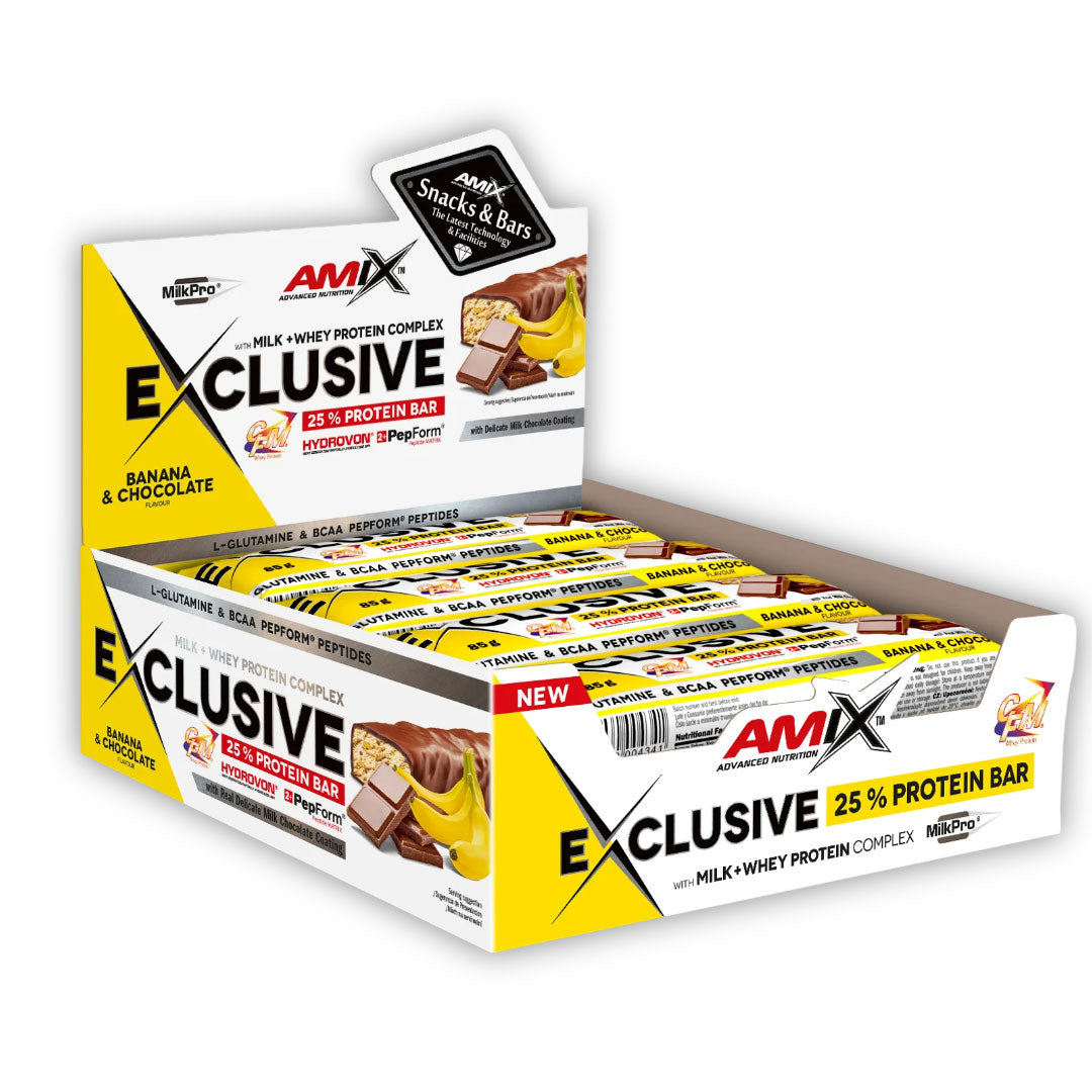 Barritas de proteínas Exclusivas de Amix (12 x 85g)
