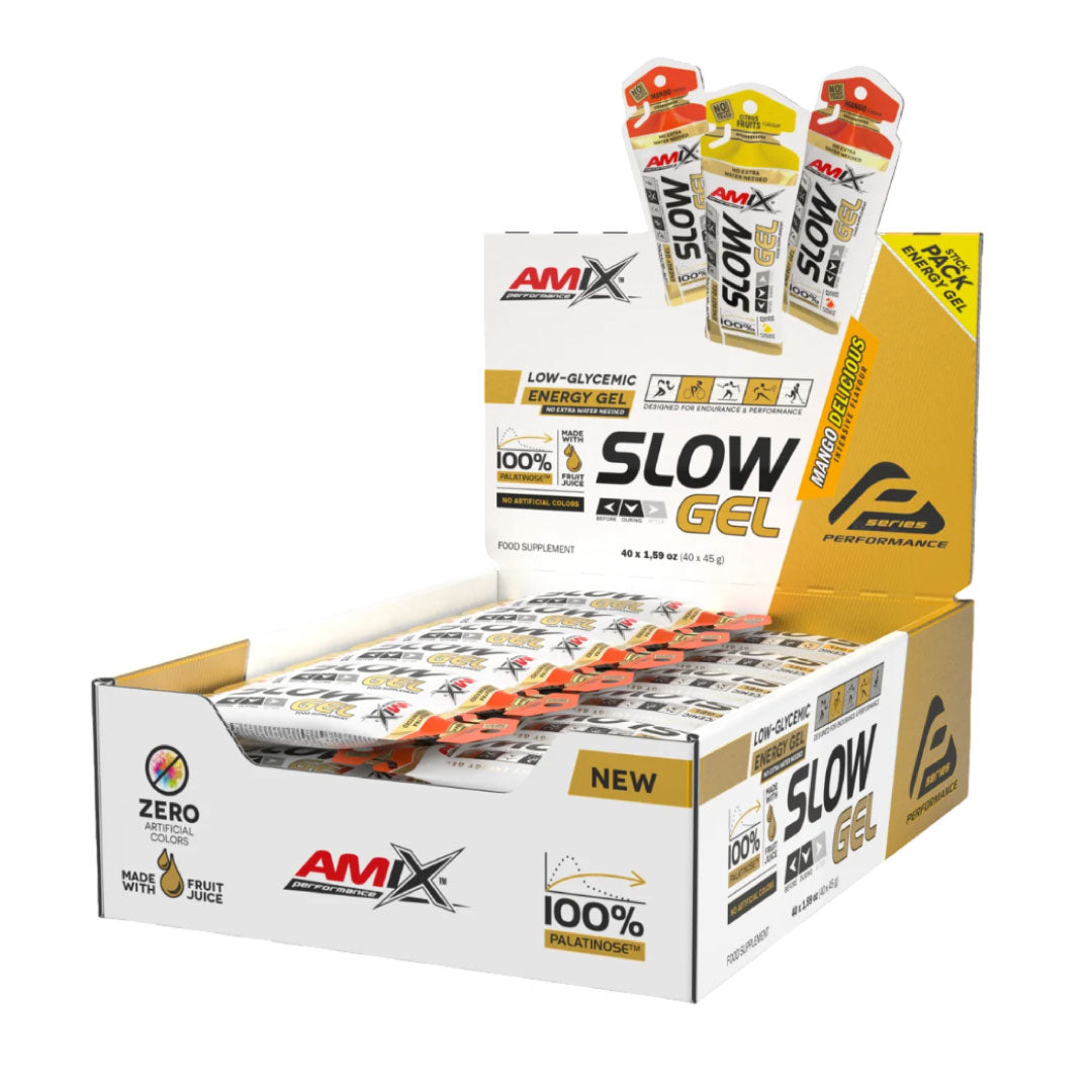 Gel de absorción lenta Slow (Pack de 40 * 45g) de Amix Performance