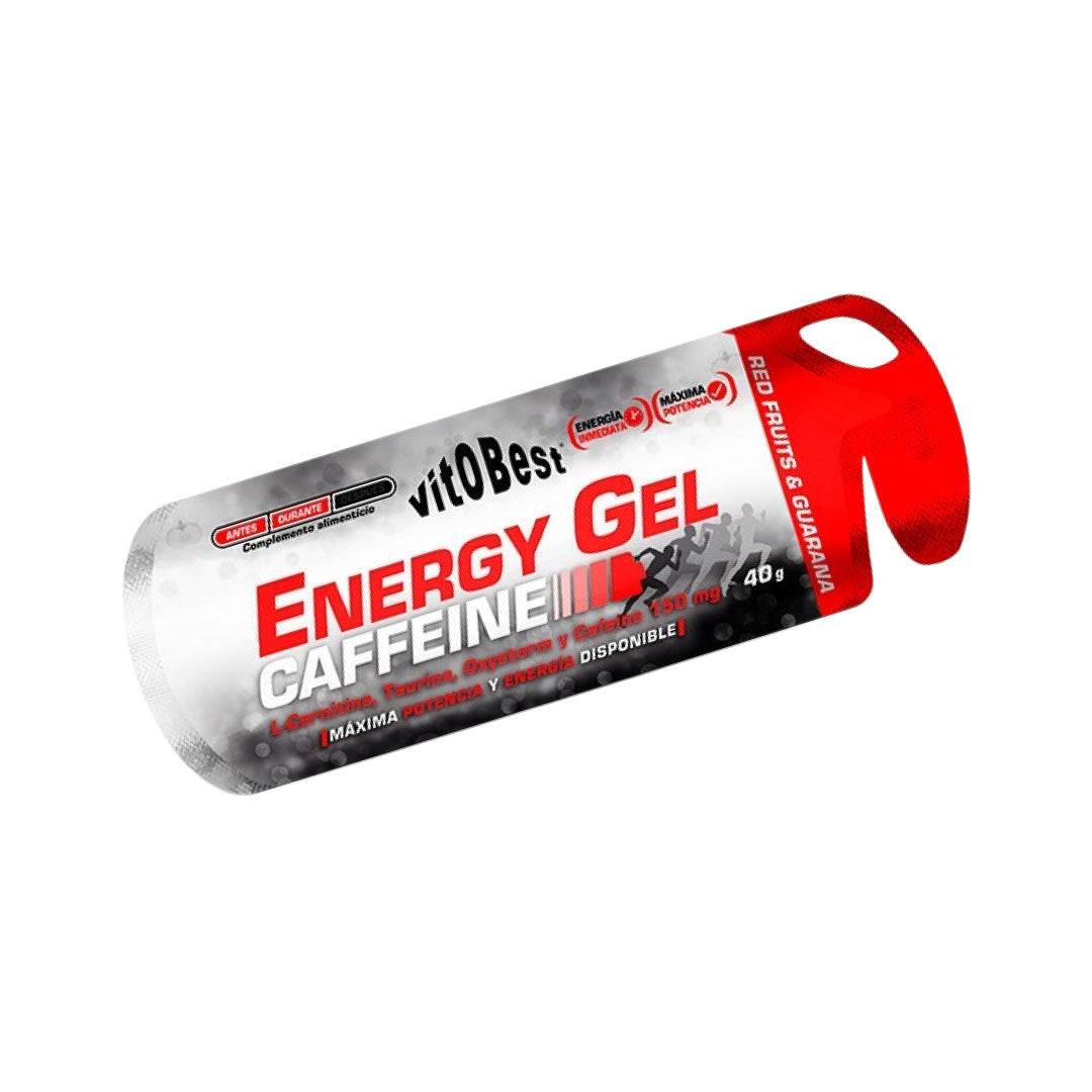 Gel energético intra-entreno con cafeína 12 sobres de 40g Vitobest