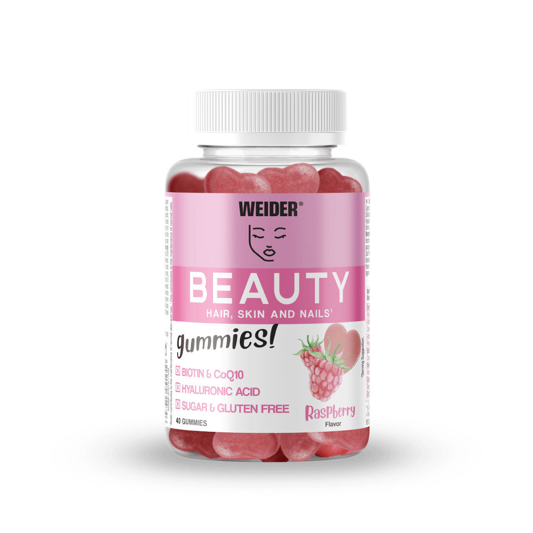 Gominolas con Q10 y ácido hialurónico 40 unidades sabor frambuesa de Weider