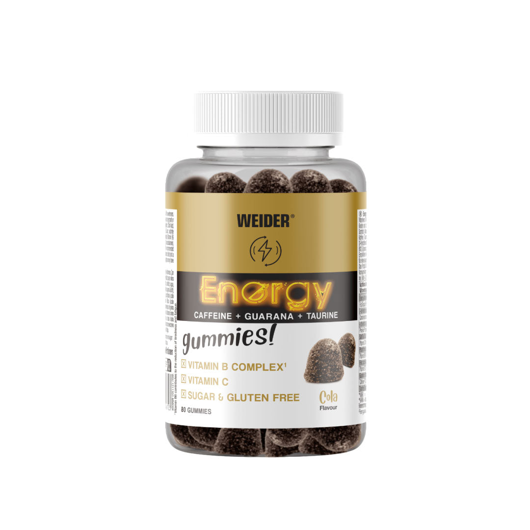 Gominolas Energía con cafeína 80 unidades sabor cola de Weider