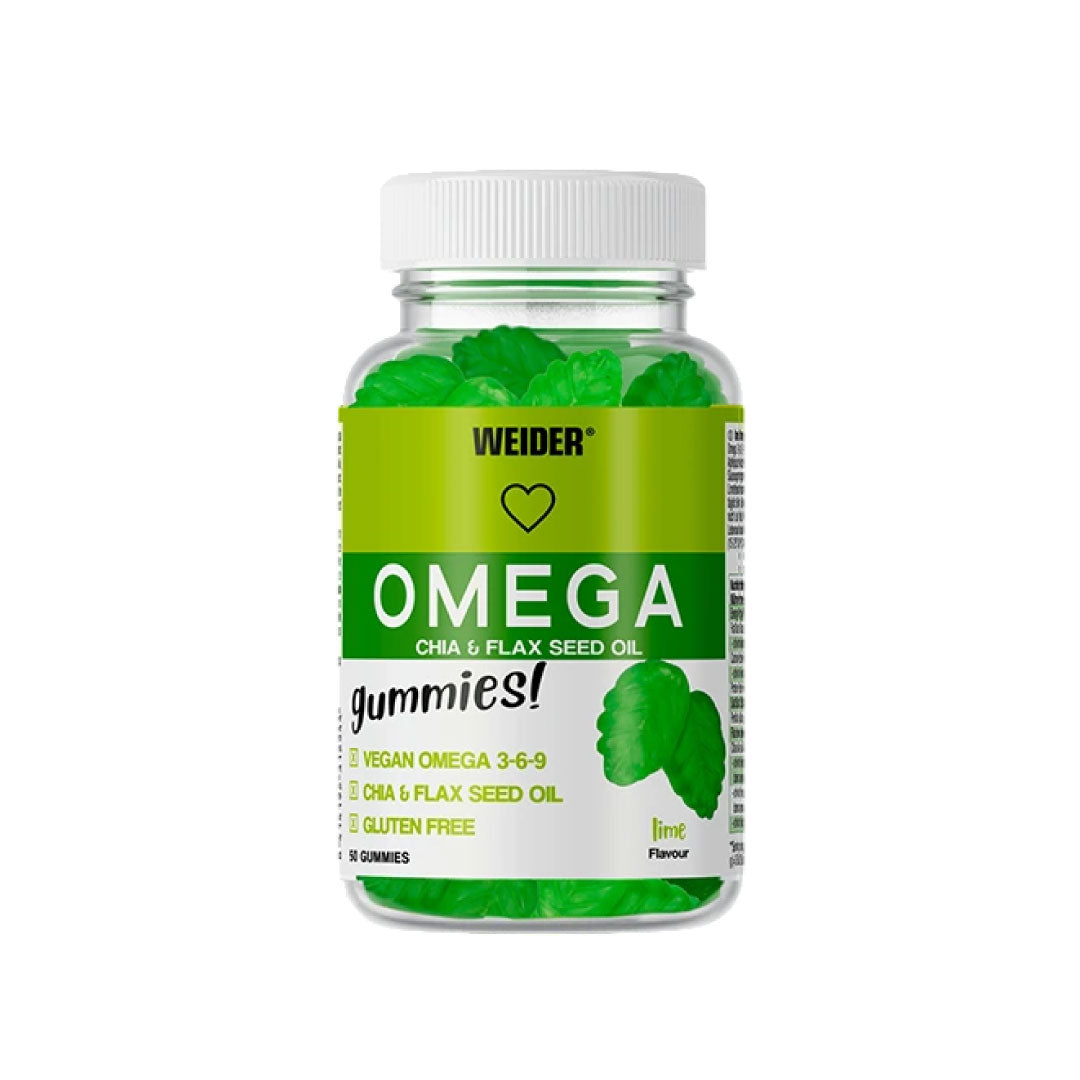 Gominolas con omega 3-6-9 50 unidades sabor lima de Weider