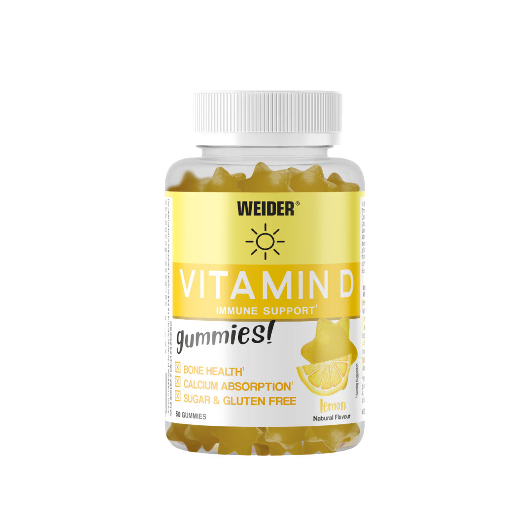 Gominolas Vitamina D 50 unidades sabor limón de Weider