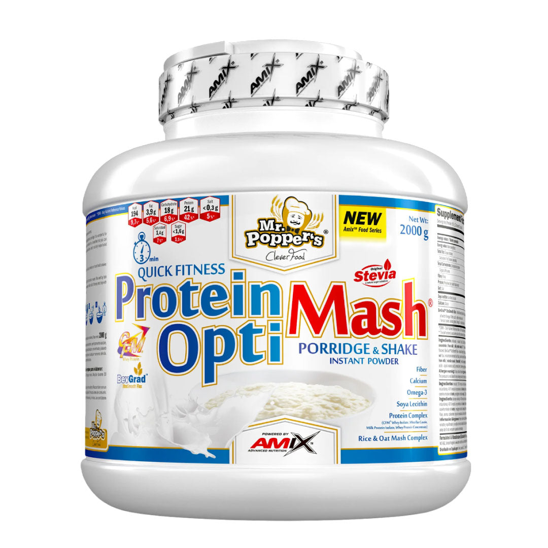 Harina de avena y arroz con proteínas 2kg sabor Chocolate de Mr Popper's®