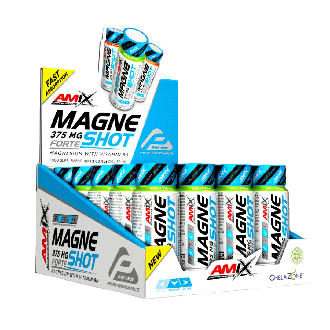Magnesio y vitamina B6 formato líquido Magneshot (20u * 375ml) de Amix Performance