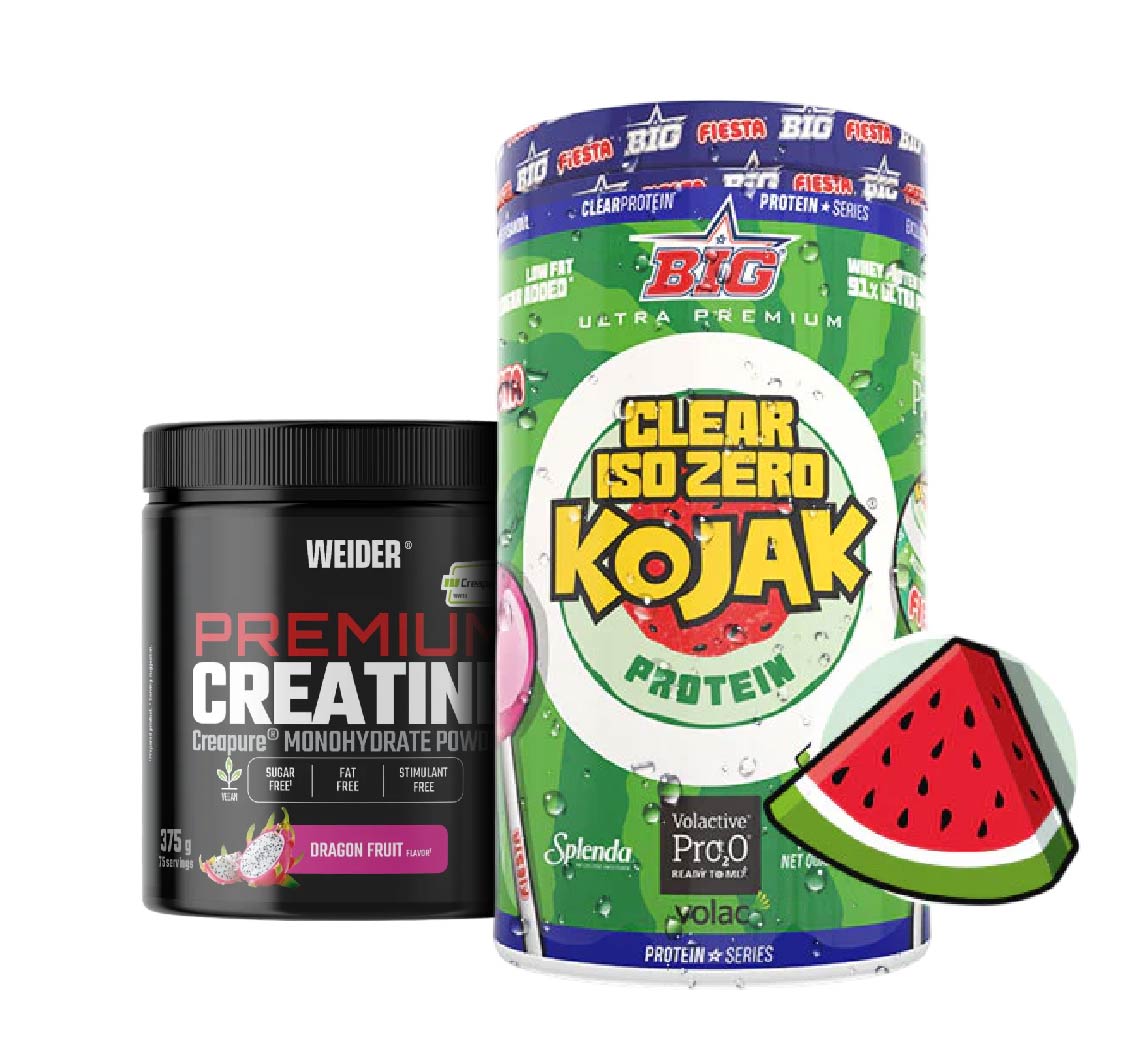 PACK proteína Clear ISO y Creatina premium Creapure sabor fruta del dragón