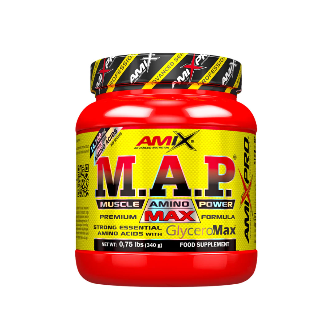 Pre-entreno MAP con glicerol 340g natural (sin sabor) de Amix Pro