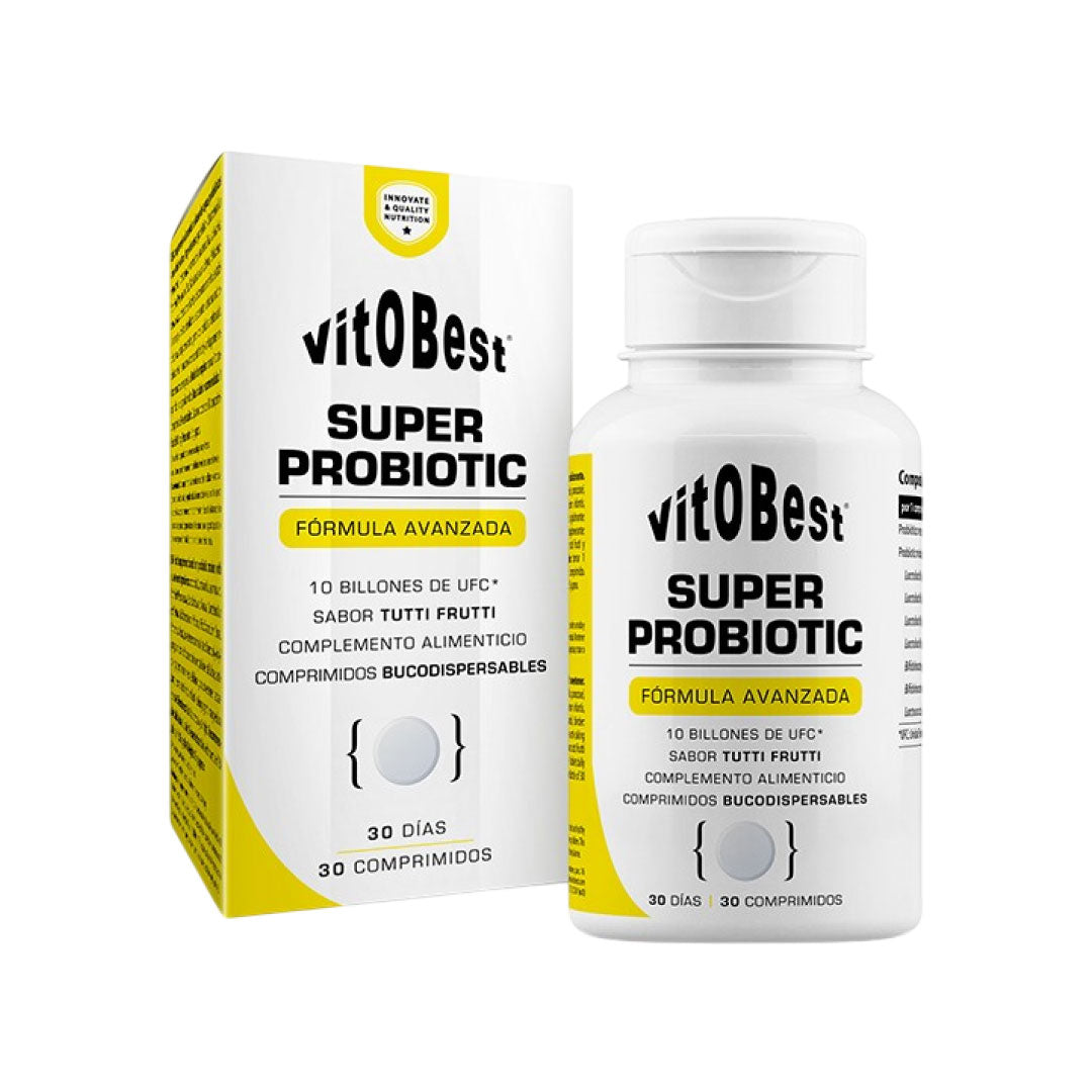 Complejo probiótico 30 comprimidos sabor tutti frutti de Vitobest