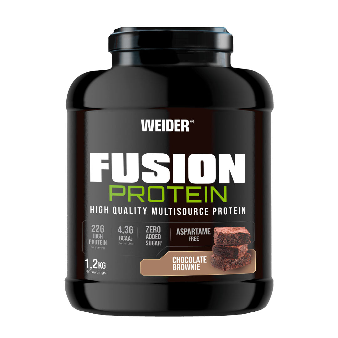 Proteína WHEY fusion 1,2kg sabor a chocolate-brownie de Weider