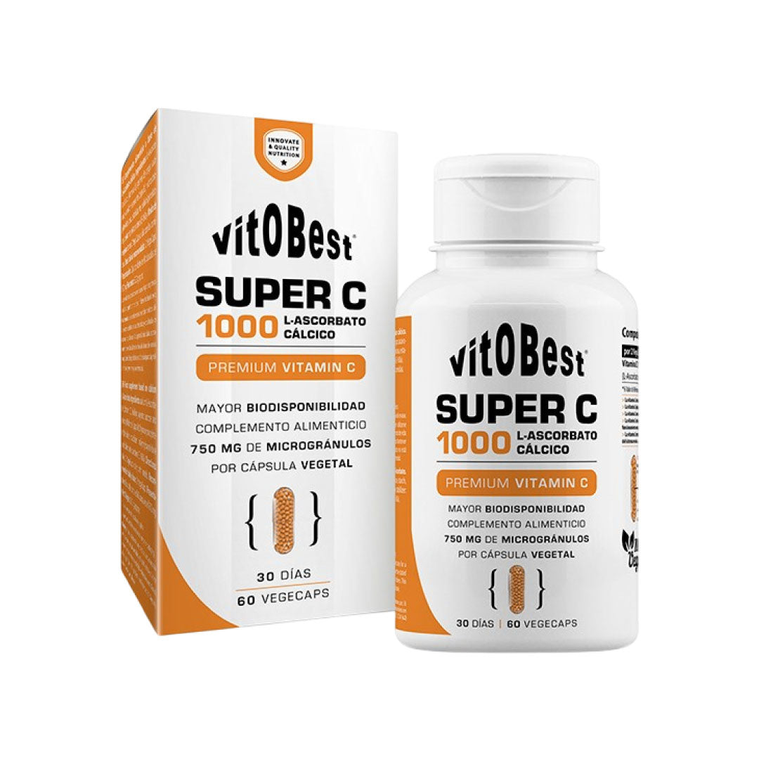 Vitamina C premium SuperC 60 cápsulas vegetales de Vitobest