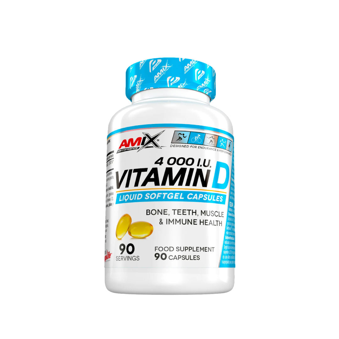 Vitamina D 4000 IU 90 perlas de Amix Performance