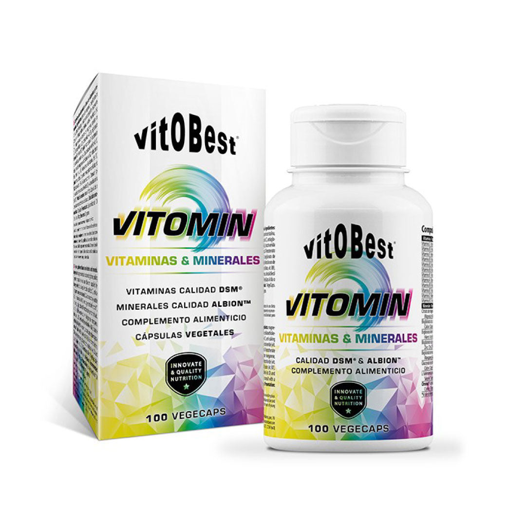 Multivitamínico Vitomin 100 VegeCaps - Complejo Vitamínico