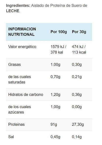 Proteína ISO Pure 1,8kg