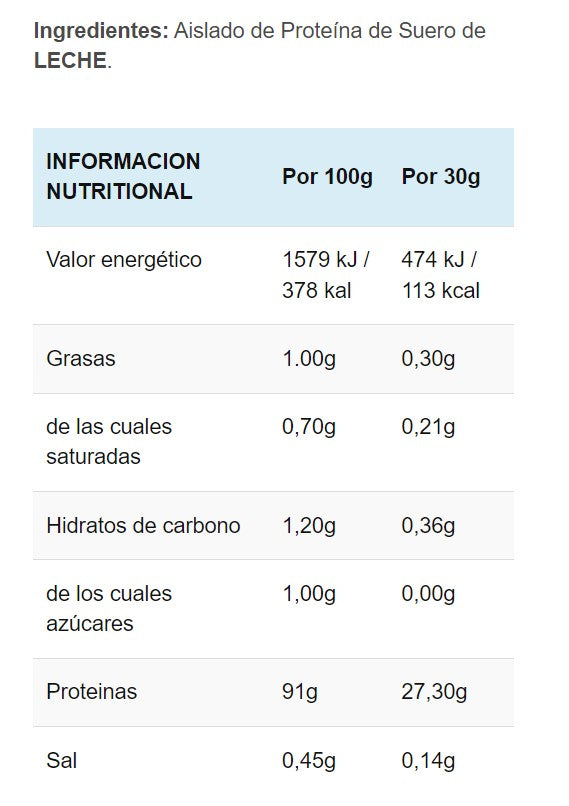 Proteína ISO Pure 1,8kg