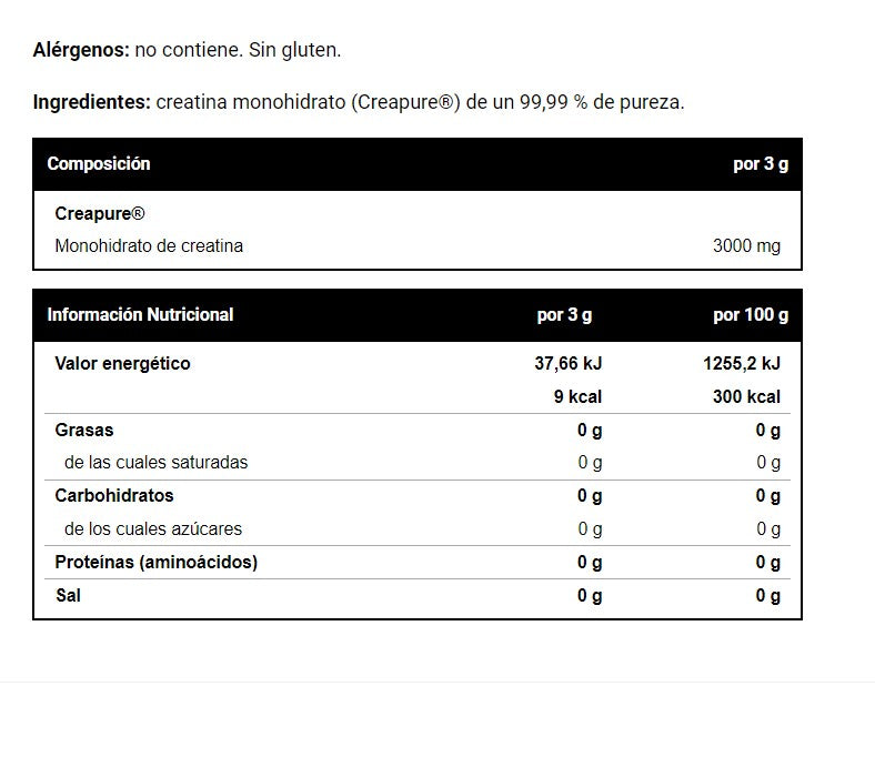 Creatina Creapure 500g 100% Micronizada