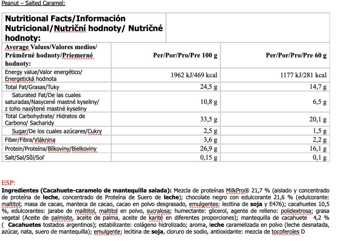 Barrita de proteínas Tigger Zero 60g