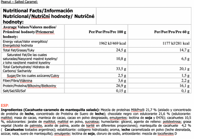 Barrita de proteínas Tigger Zero 60g