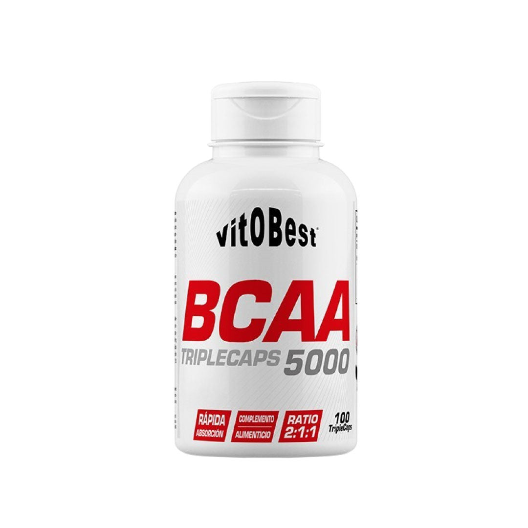 Aminoácidos BCAA 5000 100 cápsulas de Vitobest