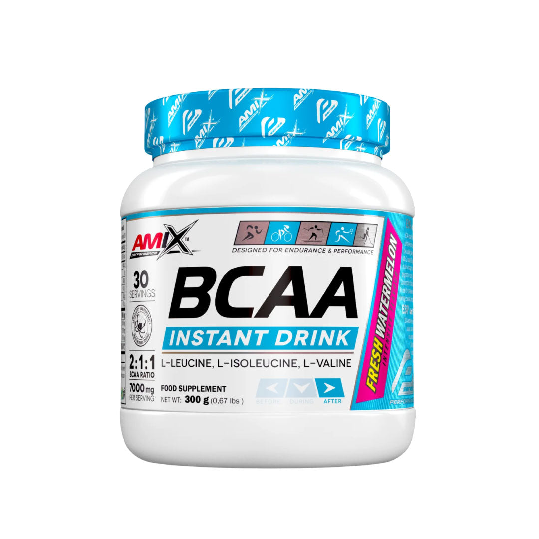 Aminoácidos BCAA bebida instantánea 300g sabor frutas del bosque de Amix Performance