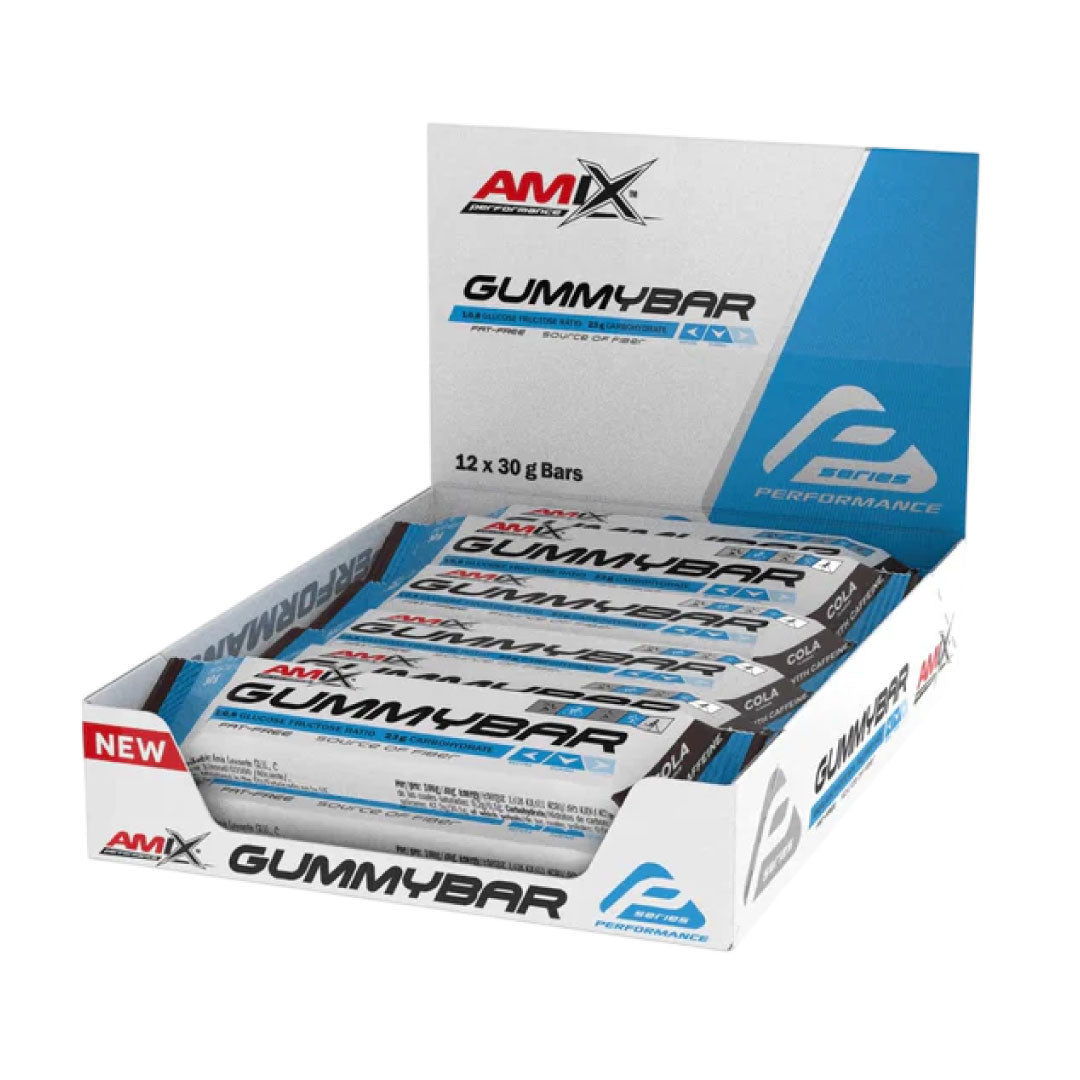 Barrita enérgetica con cafeína Gummy Bar (caja 12 uds. x 30g) Amix